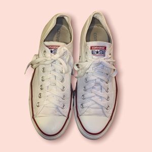 White Converse All Star Low Rise Woman’s 13 Men’s 11